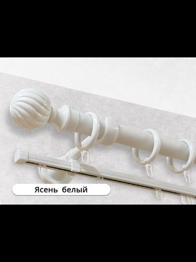 "Эра 28", металлопластиковый двухуровневый карниз под дерево