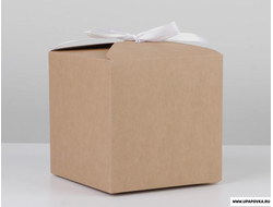 Коробка подарочная крафтовая 12 х 12 х 12 см