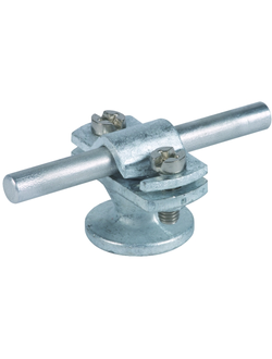 275110 Держатель проводника с накладкой и фланцем с внутр.резьбой M8 Rd=7-10мм ZG / St/tZn