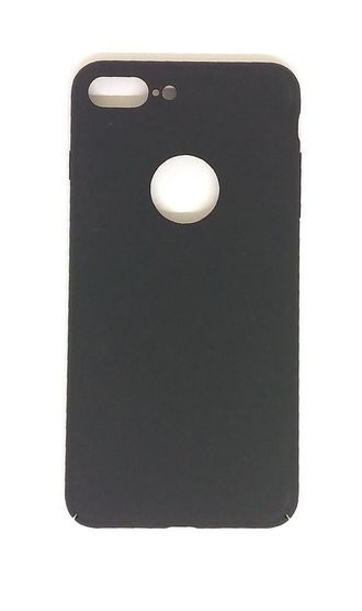 Защитная крышка iPhone 7 Plus, с вырезом под логотип, матовая, черная