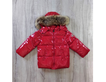 М.18-38 Куртка Moncler лаковая красная (116)