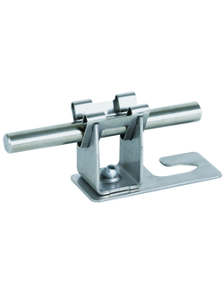 206339 Держатель проводника на кровле из гофр.материала угловое исполн. DEHNgrip h=20мм Rd=8мм NIRO/NIRO