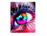 4680203169870  Картина по номерам AL9210, 30х40 см, &quot;Радужное око&quot;	 22 цвета, с акриловыми красками, холст,
