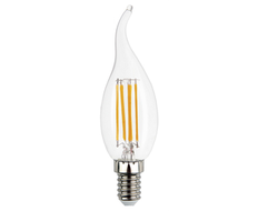 Лампа светодиодная ASD/inHome Свеча на ветру C37 E14 7W 3000К 2K 118x35 филамент (нитевидная), прозр. 7663