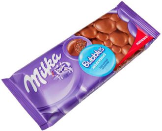 Шоколад Milka Bubbles молочный пористый 80г