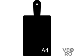 Меловая доска А4 в виде разделочной доски
