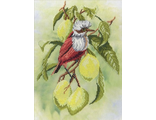 Птичка на ветке лимона (РК-301)