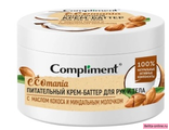 Compliment Ecomania Крем-баттер для рук и тела Питательный с маслом кокоса и миндальным молочком 250мл.