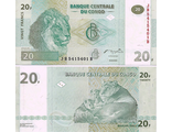 Конго 20 франков 2003 г.
