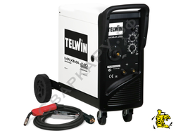 Полуавтомат для MIG/MAG сварки Telwin MAXIMA 230 SYNERGIC 230V (230В,220А,21кг) +горелка, аксс.