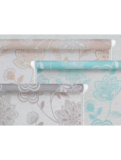 Тканевые готовые рулонки с цветами-мандалой в индийском стиле