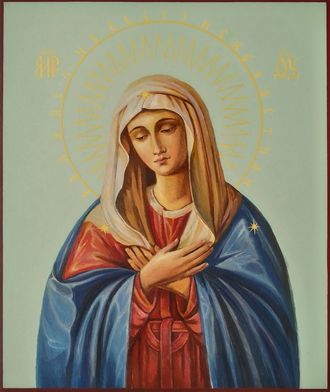 Образ Пресвятой Божией Матери "Умиление".  Формат иконы: 17,5х21см.