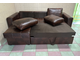 !!!!!!! НОВЫЙ !!!!!!   Угловой кожаный финский диван-кровать (выкатной). Натуральная кожа. Made in Finland. В наличии.