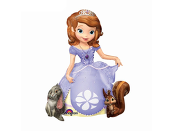 Фольгированный шар Принцесса София ходячая фигура.