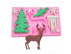 Молд силиконовый 11,5х7,5 см "Зима 1 "