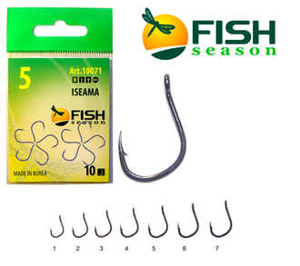 Крючок FishSeason Iseama-Ring 10071 № 4 (10уп. по 10шт)