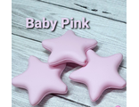 Звезда гладкая 37*36*8мм - baby pink