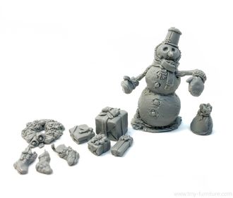 Snowman and Christmas gifts