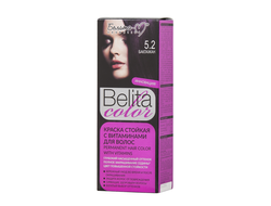 Краска стойкая с витаминами для волос серии "Belita сolor" № 5.2 Баклажан
