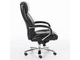 Кресло офисное BRABIX PREMIUM &quot;Direct EX-580&quot;, хром, рециклированная кожа, черное, 531824