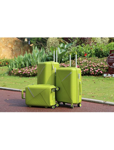 Комплект из 3х чемоданов Robez Полипропилен S,M,L зеленый
