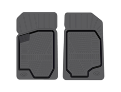 Коврик салонный резиновый (черный) для Opel Astra H (04-14) (передний ряд сидений) (Борт 4см)
