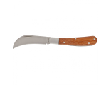 Нож садовый, 170 мм, складной, изогнутое лезвие, деревянная рукоятка Palisad