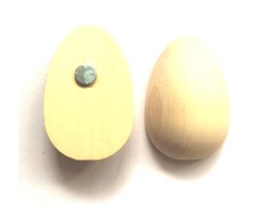 Яйцо деревянное 50*35 половинка с магнитом заготовка
