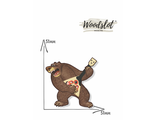 Медведь с балалайкой  - Брошь/значок - 750