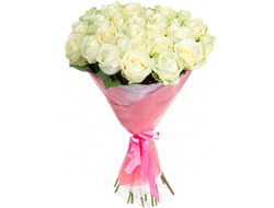 25 белых роз Очарование