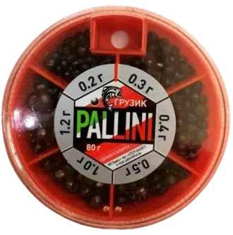 Набор грузил PALLINI 80 гр. (Белоруссия) (10уп.)