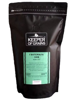 Кофе Keeper of Grains зерновой плантационный Гватемала SHB, 0,5 кг
