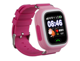 Детские часы-телефон с GPS-трекером Smart Baby Watch Q90 Розовые