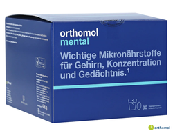 Витамины Orthomol Mental / Ортомол Ментал 30 дней (порошок/капсулы)