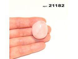 Розовый кварц натуральный (галтовка) арт.21182: 18,7г - 27*24*20мм