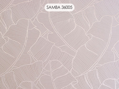 Samba, вискозная портьера с тропической темой узора