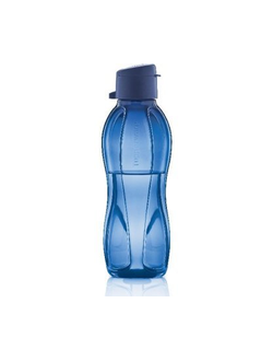 Эко-бутылка с клапаном (500 мл), в синем цвете