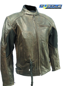 Мотокуртка c защитой Airbag Helite кожаная винтаж