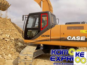 KHN14910 Стекло за дверью для Case CX (130B 160B 180B 210B 230B 240B 330B) с 2007 до 2011 года