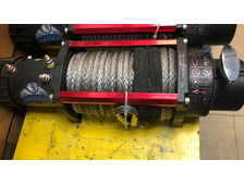 Лебедка электрическая 12V Electric Winch GRIZZLY 9500lbs / 4310кг (блок управления и механизм влагозащищены (IP66)/моносоленоид) синтетический трос