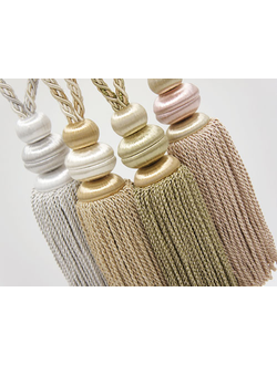 Нежные кисточки для штор с витым шнуром