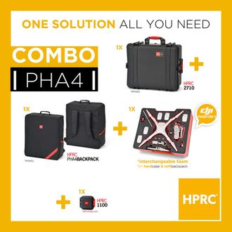 Кейс пластиковый и сумка KIT RESIN CASE HPRC2710 FOR PHANTOM 4 + BAG WITH FOAM - COMBO