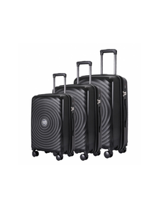 Комплект из 3х чемоданов Somsonya Sound Полипропелен S,M,L Черный