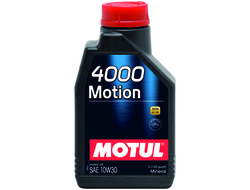 Масло моторное MOTUL 4000 MOTION 10W-30 1 л. минеральное A1/B1