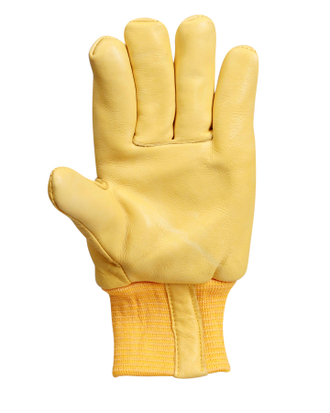Перчатки утеп-е кожаные "ДИГГЕР" комбинир-е, кожа1,4мм,мех650 г/м2, трик.манжет дл28см,р10.5 ПЕР263