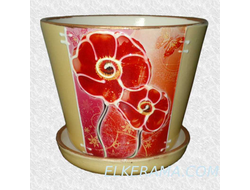Керамический цветочный горшок "Айлостера" 10 см
