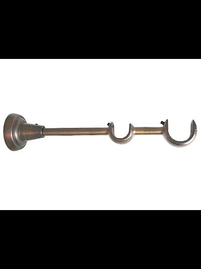 Двухуровневый держатель настенного карниза для труб 25 мм и дополнительных 16 мм или 19 мм. Опт