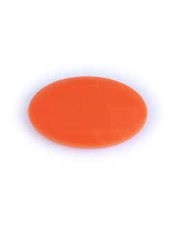 Силиконовый Овал плоский 40х25 мм Оранжевый