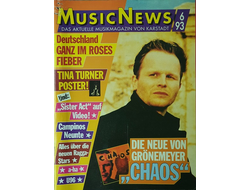 Music News Magazine June 1993 Grönemeyer, Tina Turner, Иностранные музыкальные журналы, Intpressshop