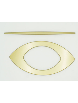 Арт. "Декор большая. Эллипс". Пряжка для штор